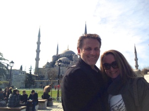 Meaghan and Andrew in Istanbul